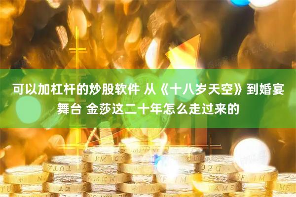 可以加杠杆的炒股软件 从《十八岁天空》到婚宴舞台 金莎这二十年怎么走过来的